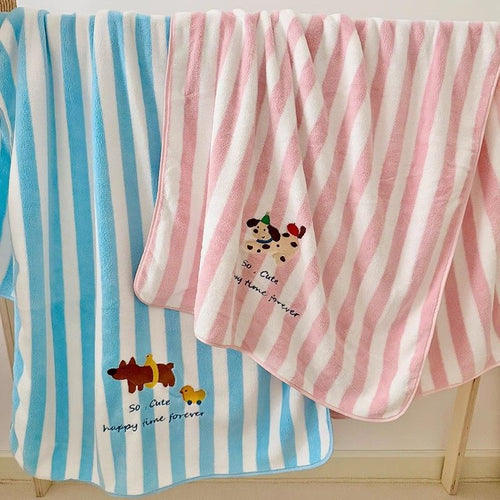 Large Coral Fleece Bath Towel for Adults, Super Absorbent Quick-Dry Bath Wrap, Premium Baby-Safe Grade Soft Bath Towel for Men, Women & Babies